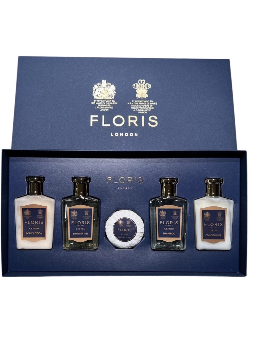 Floris Gift Set Cefiro London Shampoo Conditioner Body Wash & Lotion Soap